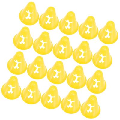 Kisangel 20pcs Colored Training Cones for Soccer Agility Practice Markers for Boys and Girls Lightweight and Portable Skating Drills for Football and Sports Training