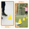 Kisangel 20pcs Colored Training Cones for Soccer Agility Practice Markers for Boys and Girls Lightweight and Portable Skating Drills for Football and Sports Training view 3