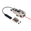Metal CQL-1 Box Laser Sightswith IR Laser + Red/Green/Blue Laser Sightwith Pressure Switch & M300/M600 Series Flashlight Base Mountfor 20mm Rail (Red Laser DE) view 1