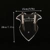HHUXIUE Wall Mounted Sword Rack and Axe Holder - Vertical Display Hangers for Decoration (Transparent 2 Set) view 2
