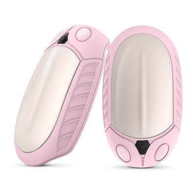 Classic Hand Warmers Rechargeable 2 Pack, AI Temperature Control Pocket Size Electric Handwarmers, Quick Charge Portable Hand Warmer Great Gift for Christmas Outdoors, Hunting, Golf, Camping-Pink