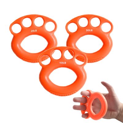 3pcs Hand Exercises for Grip Strength Finger Exerciser Gifts for Stroke Recovery Physical Therapy10lb+20lb+30lb