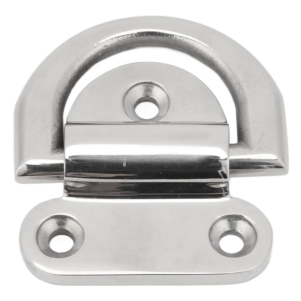 Marine Grade Pad Eye, Folding Pad Eye Heavy Duty Pad Eye 316 Stainless Steel Boat Pad Eye Universal Marine Grade Accessory for Marine Boat Ship Yacht