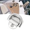 Marine Grade Pad Eye, Folding Pad Eye Heavy Duty Pad Eye 316 Stainless Steel Boat Pad Eye Universal Marine Grade Accessory for Marine Boat Ship Yacht view 2