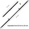 Black Adjustable Spreader Bar Sets with 4 Adjustable Fur Blue Straps Sports Training Fitness Gear Home Gyms view 3