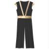 CHICTRY Men Ancient Rome Costume One Shoulder Harness Skirts Mr. Toga Outfits for Halloween Theme Party Black D Small view 4