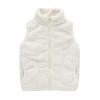 Toddler Solid Color Sleeveless Collar Facecloth Fall and Winter Undershirt Undershirt with Pockets (White, 2-3 Years) view 1