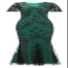 1920s Short Sleeve Floral Sequins Fringe Long Gatsby Flapper Formal Maxi Gown Cocktail Dresses w/Accessories Set Black Green view 3