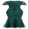1920s Short Sleeve Floral Sequins Fringe Long Gatsby Flapper Formal Maxi Gown Cocktail Dresses w/Accessories Set Black Green view 4