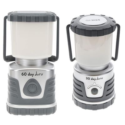 UST 60-Day Duro LED Portable 1200 Lumen Lantern With Lifetime Bulbs and Hook for Camping, Hiking, Emergency and Outdoor Survival & 30-Day Duro 1000 Lumen Lantern, Titanium