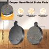 4 Pairs Disc Brake Pads, Brake Pads Brake Disc Rotor, Electric Scooter Brake Pads, Semi Metal Brake Pads Replacement for 10in Electric Scooter view 3