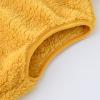 Toddler Solid Color Sleeveless Collar Facecloth Fall and Winter Undershirt Undershirt with Pockets (Yellow, 6-7 Years) view 3