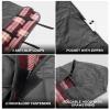 DUKUSEEK Large Camping Blanket - Waterproof, Quilted, Extra Thick Fleece, Warm, Windproof, Wearable, Includes Foldable Hood and Stuff Sack for Car, Outdoor Sports, Picnics, Stadiums, Dogs view 3