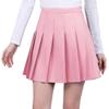 Homecoming Dress Women High Waisted Pleated Skirts with Shorts Pink Golf Outfit Athletic Cheer Skater Skirts for Girls Size XL view 1