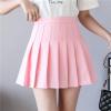 Homecoming Dress Women High Waisted Pleated Skirts with Shorts Pink Golf Outfit Athletic Cheer Skater Skirts for Girls Size XL view 2