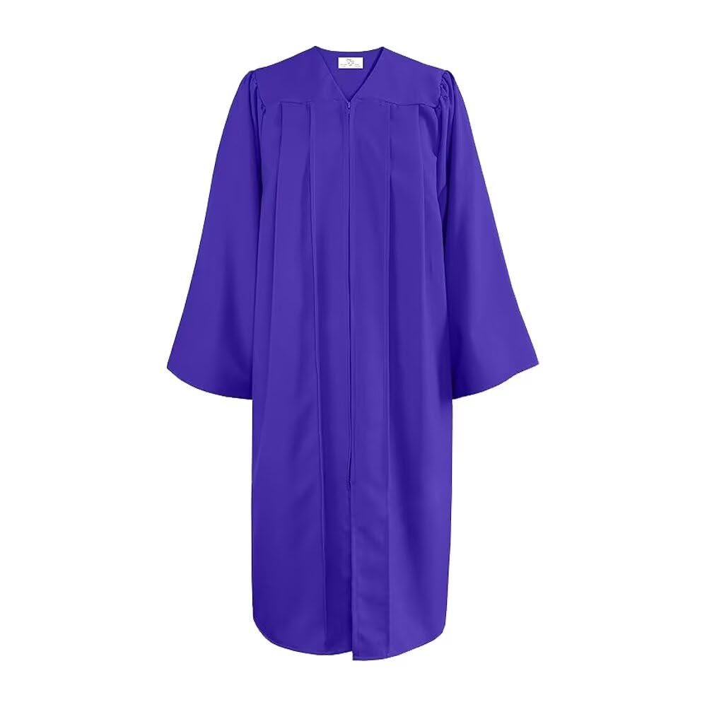 goprety Unisex Matte Choir Robes Graduation Gown Judge Costume Baptismal Robes for Adults