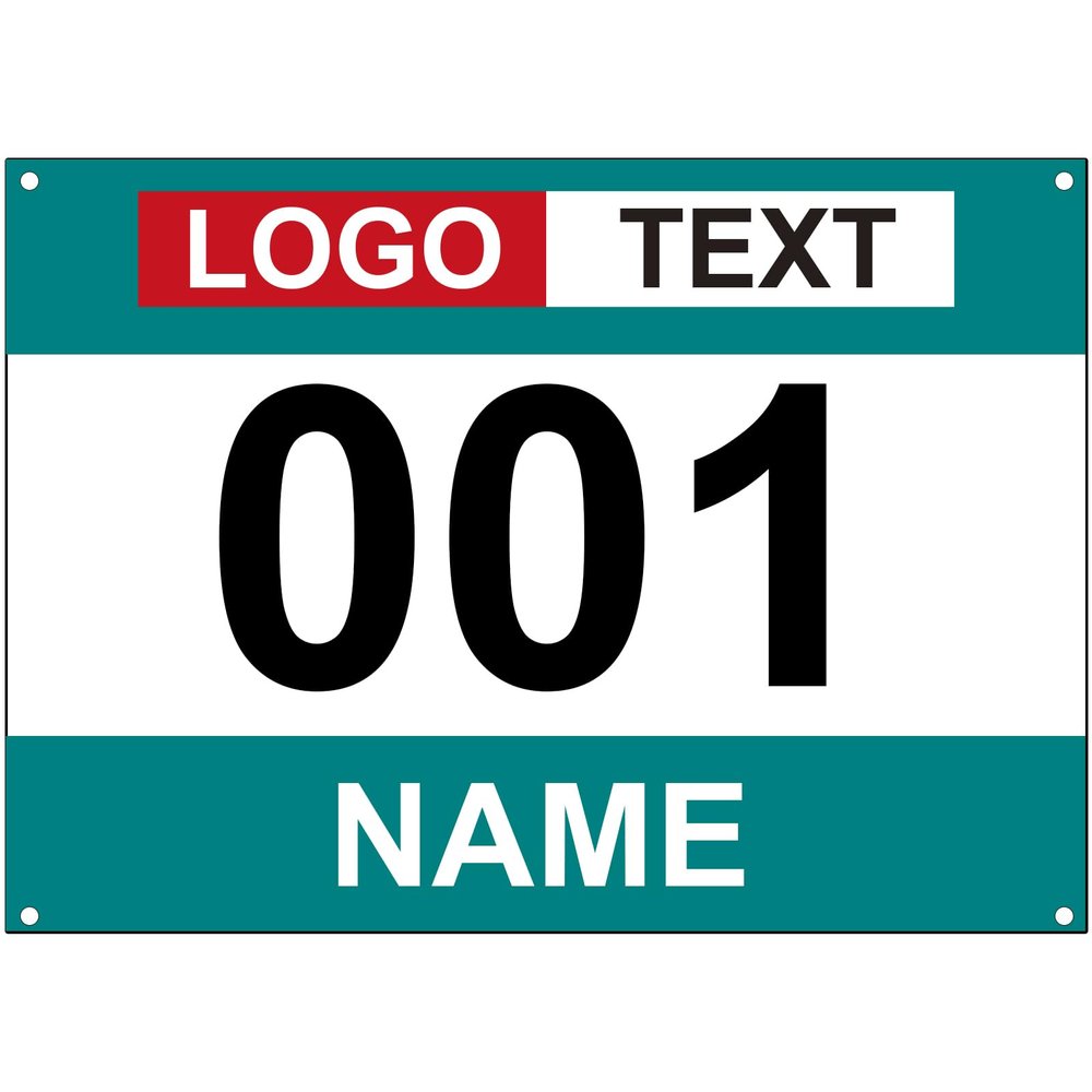 Muka Custom Race Bibs, Tyvek Bib Numbers 001-300, 8-1/4 x 6 Inch Full Printing Marathon Race Number