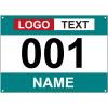 Muka Custom Race Bibs, Tyvek Bib Numbers 001-300, 8-1/4 x 6 Inch Full Printing Marathon Race Number view 1