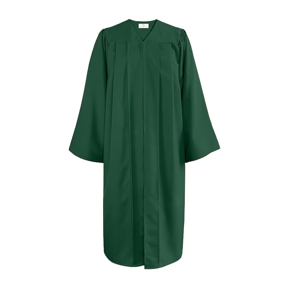 goprety Unisex Matte Choir Robes Graduation Gown Judge Costume Baptismal Robes for Adults