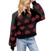 Ugly Christmas Sweater for Women Xmas Holiday Party Funny Santa Sweater Cute Fuzzy Cropped Knitted Pullover Tops view 1