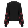 Ugly Christmas Sweater for Women Xmas Holiday Party Funny Santa Sweater Cute Fuzzy Cropped Knitted Pullover Tops view 3