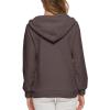 ZYXTIM Women's 2023 Trendy Sherpa Jacket Pocketed Oversized Zip Up Faux Fuzzy Casual Bomber Coat Winter Warm Teddy Coat Coffee view 4