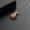 zeqingjw Cremation Jewelry Infinity Urn Necklace for Ashes with Rose Flower Keepsake Urn Memorial Ash Jewelry that Hold Ashes of Human or Pet view 4