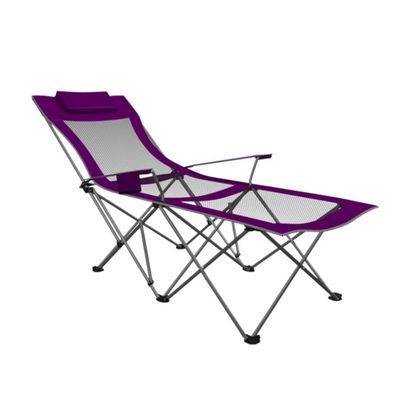 Outdoor Chair Folding Camping Chair Portable Camping Chair With Footrest Mesh Backrest Folding Reclining Lunch Break Bed Sitting Lying Dual-Purpose Beach Seat Camping Chair Foldable Chair ( Color : C