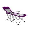 Outdoor Chair Folding Camping Chair Portable Camping Chair With Footrest Mesh Backrest Folding Reclining Lunch Break Bed Sitting Lying Dual-Purpose Beach Seat Camping Chair Foldable Chair ( Color : C view 1