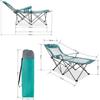 Outdoor Chair Folding Camping Chair Portable Camping Chair With Footrest Mesh Backrest Folding Reclining Lunch Break Bed Sitting Lying Dual-Purpose Beach Seat Camping Chair Foldable Chair ( Color : C view 2