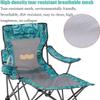 Outdoor Chair Folding Camping Chair Portable Camping Chair With Footrest Mesh Backrest Folding Reclining Lunch Break Bed Sitting Lying Dual-Purpose Beach Seat Camping Chair Foldable Chair ( Color : C view 3