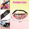 80s 90s Neon Fanny Pack Retro Waist Belt Packs Casual Waist Bag For Men Women And Baseball Caps 3D Print Hats 80s Vintage Hat Adjustable Unisex Caps For Travel Party Festival Hiking Cycling. 3 Pack view 2