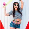 80s 90s Neon Fanny Pack Retro Waist Belt Packs Casual Waist Bag For Men Women And Baseball Caps 3D Print Hats 80s Vintage Hat Adjustable Unisex Caps For Travel Party Festival Hiking Cycling. 3 Pack view 4