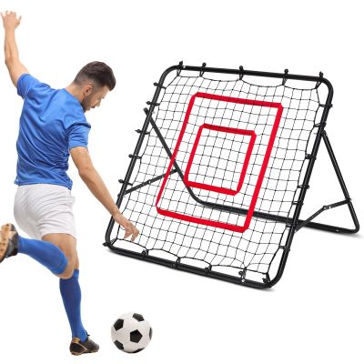3.5 x 3.5 ft Soccer Rebounder Rebound Net, Football Training Gifts, Rebound Speed Training for Control, Passing Practice, Baseball/Volleyball Rebounder Gifts Aids & Equipment