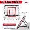3.5 x 3.5 ft Soccer Rebounder Rebound Net, Football Training Gifts, Rebound Speed Training for Control, Passing Practice, Baseball/Volleyball Rebounder Gifts Aids & Equipment view 2