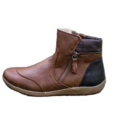 Ladmiple Cowgirl Boots Wide Calf Plus Size Women's High Top Ankle Booties Western Wear Fashion Cowboy Cowgirl Boots Classic Retro Casual Walking Shoes Combat Boots