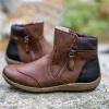 Ladmiple Cowgirl Boots Wide Calf Plus Size Women's High Top Ankle Booties Western Wear Fashion Cowboy Cowgirl Boots Classic Retro Casual Walking Shoes Combat Boots view 2