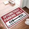 Funny Front Door Mat Outdoor Optometrist Parking Only Rug Doormat Rug Cave Man Bar (Size : 65X90CM) view 1
