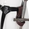 YYKSYDPT Men Medieval Scabbard Belt Accessories Renaissance Knight Leather Medieval Sword Holder Viking Costume LARP Accessories (Brown) view 4
