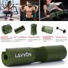 Squat Pad Set - Foam Barbell Pad for Squats Cushion, Lunges & Bar Padding for Hip Thrusts -Standard Olympic Weight Bar Pad,Gym Accessories for Women(Ankle Straps,Wrist Straps for Weightlifting)(Army-Green) view 3