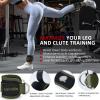 Squat Pad Set - Foam Barbell Pad for Squats Cushion, Lunges & Bar Padding for Hip Thrusts -Standard Olympic Weight Bar Pad,Gym Accessories for Women(Ankle Straps,Wrist Straps for Weightlifting)(Army-Green) view 4