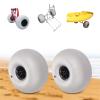 YIYIBYUS Beach Inflatable Wheels, 16" Replacement Balloon Wheels 16 Inch Big Beach Sand Tires DIY Beach Wheels for Kayak Dolly Canoe Carts Buggy (2-Pack) view 2