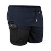 JOYSON Mens Swim Trunks with Compression Liner Quick Dry 5" Beach Shorts Workout Shorts with Pockets Dark Blue L view 1