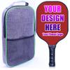iPrint Custom Pickleballs Paddles Set, 1 Paddel with 1 Storage Bag, Personalized with Photo Text Logo, Perfect First Paddles for Gym, Beach, Sports Clubs, Brown view 1