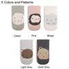 Exegawe Baby Non Slip Socks - 5 Pairs Toddler Kids All Weather Crew Length Anti Skid Soles Socks(Pink Monkey,S/6-12M) view 3
