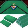 Mixweer Billiard Cloth for 8 ft Pool Table Pre Cut Felt with 6 Cloth Strips and 6 Pool Table Rubber Bumpers for Bars, Clubs, Hotels Replacement(Green) view 1