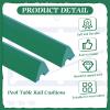 Mixweer Billiard Cloth for 8 ft Pool Table Pre Cut Felt with 6 Cloth Strips and 6 Pool Table Rubber Bumpers for Bars, Clubs, Hotels Replacement(Green) view 4