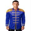 LiiYii Mens Halloween Cosplay Costume SGT Sergeant Pepper Budget Jacket Hippy Medieval Satin Jackets Royal Blue X-Large view 1