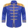 LiiYii Mens Halloween Cosplay Costume SGT Sergeant Pepper Budget Jacket Hippy Medieval Satin Jackets Royal Blue X-Large view 3