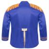 LiiYii Mens Halloween Cosplay Costume SGT Sergeant Pepper Budget Jacket Hippy Medieval Satin Jackets Royal Blue X-Large view 4